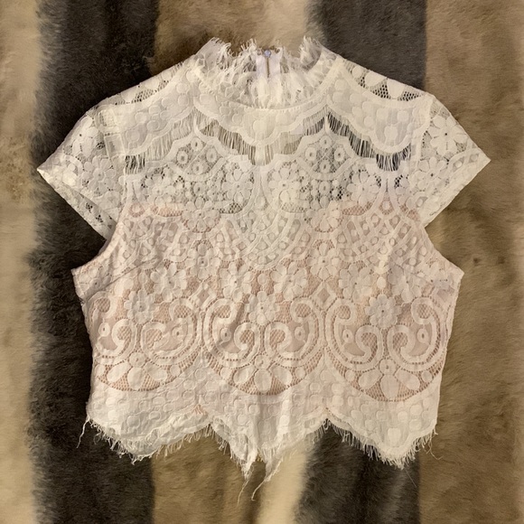 Mendocino Tops - 😍 Lace Crop Top